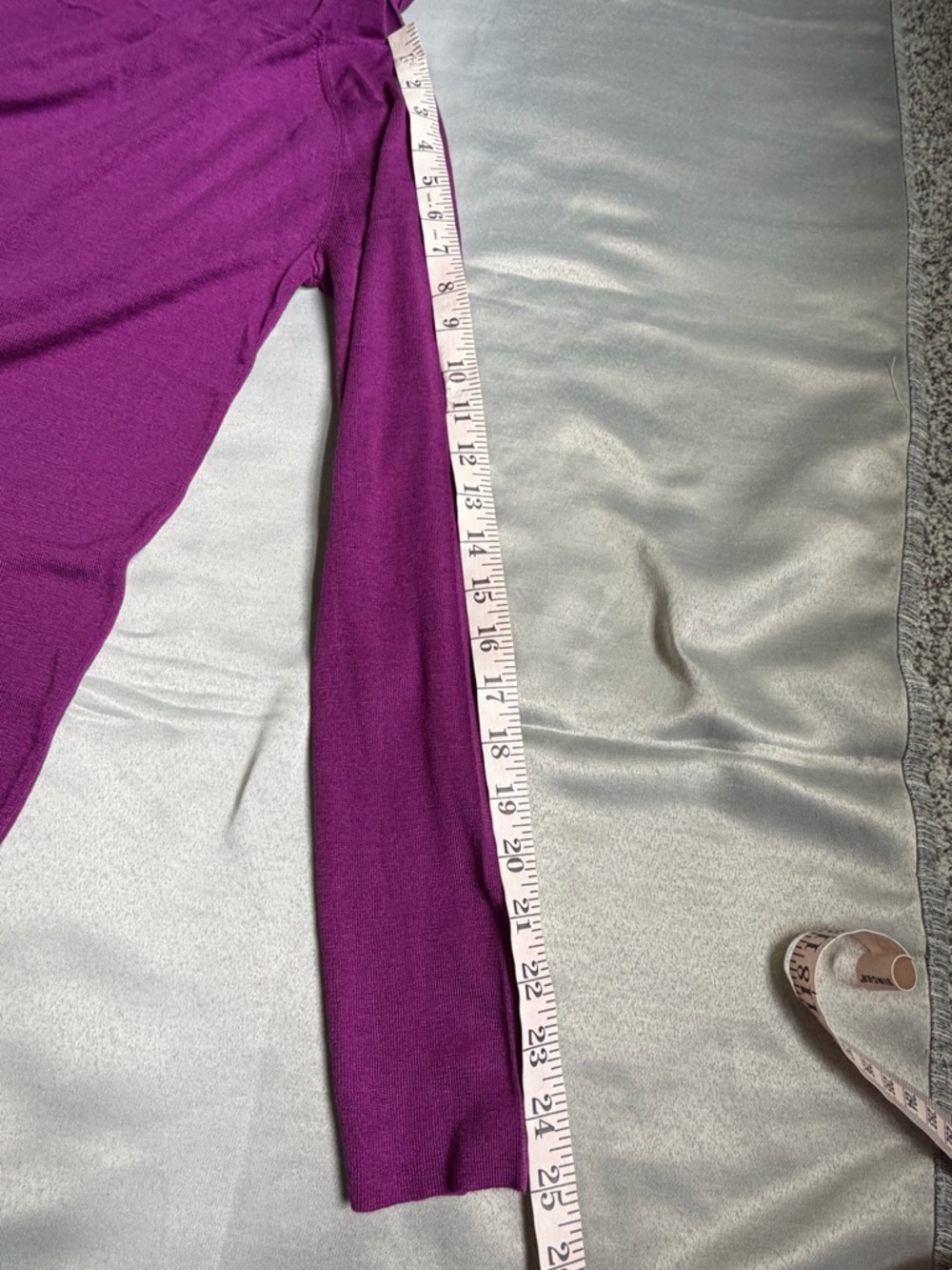 NWT MM Lafleur Small Dae Top Purple Jasper Off Shoulder 100% Silk Jersey Evening - Picture 12 of 12